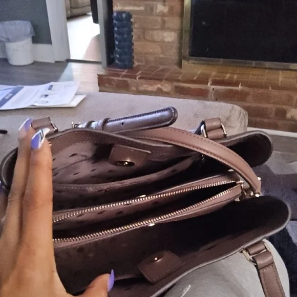 Kate Spade Brown and Cream Luxury Tote - Picture 2 of 6